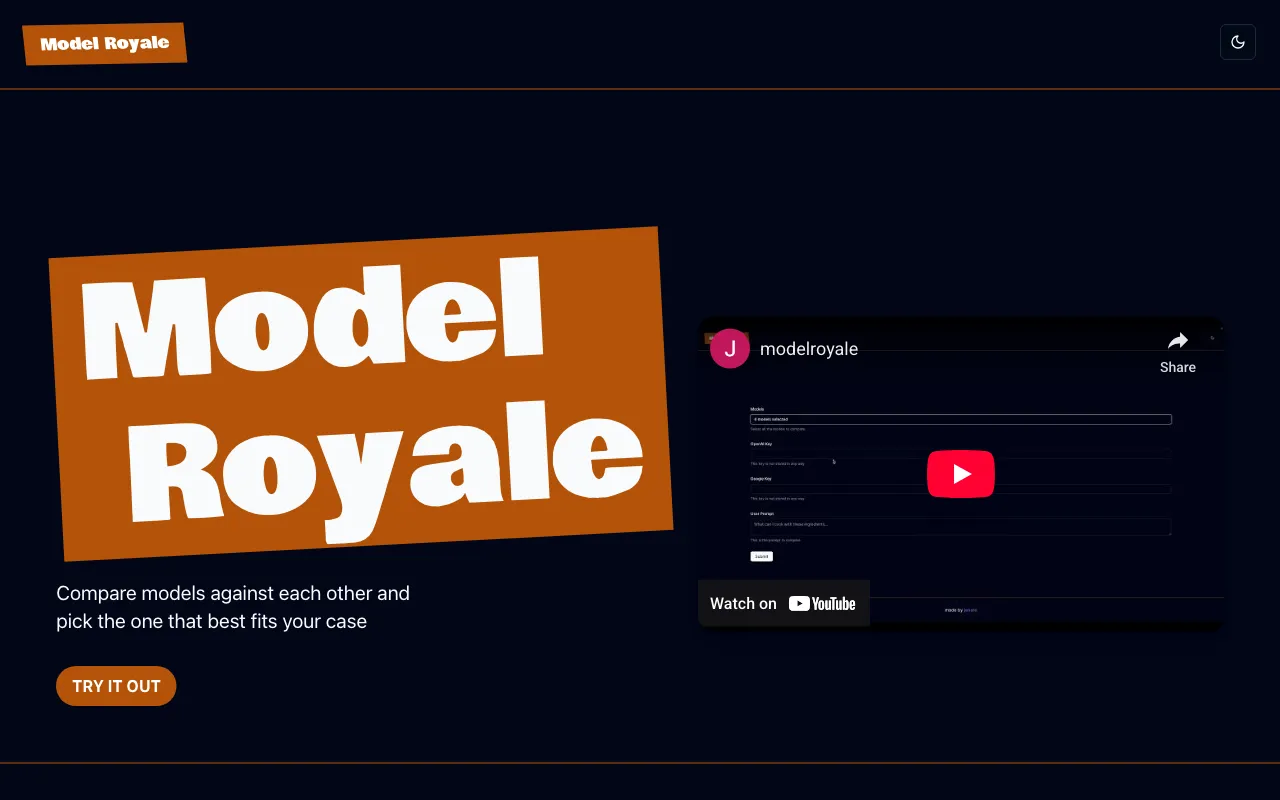 Model Royale — preview screenshot