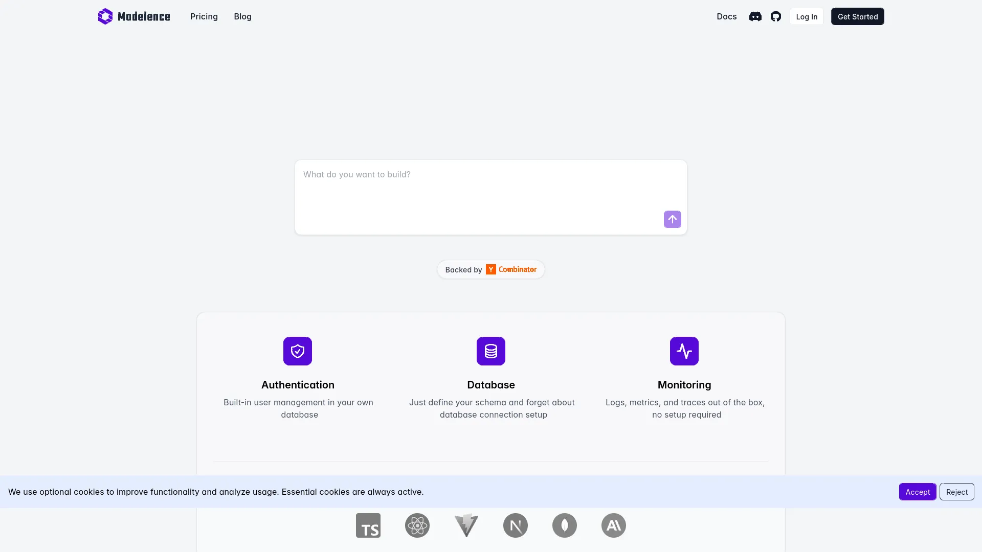 Modelence App Builder — preview screenshot