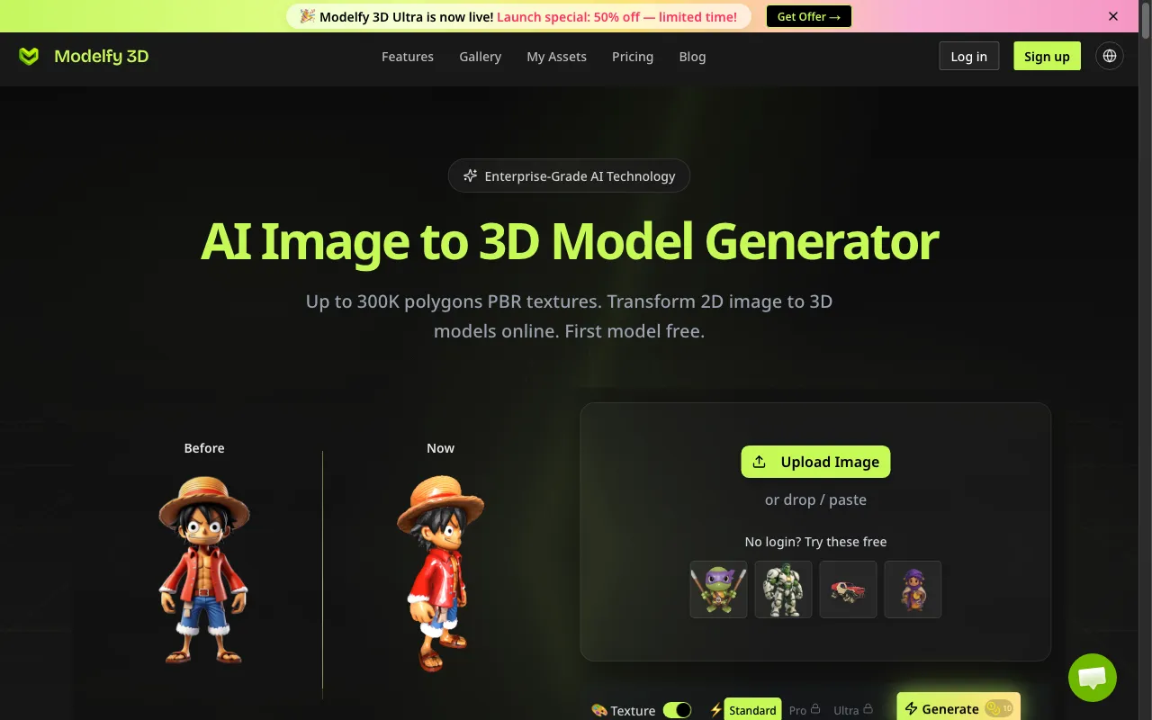 Modelfy 3D — preview screenshot