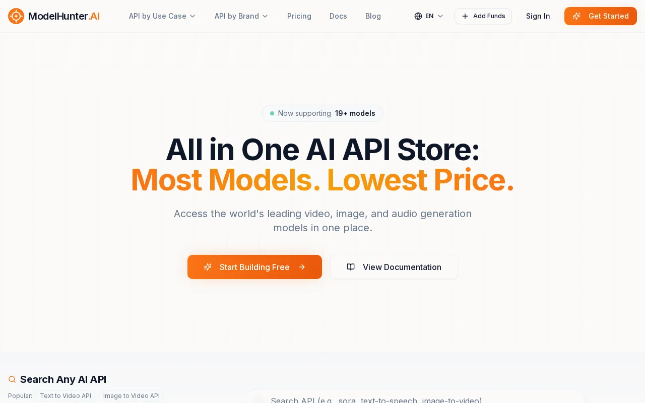 ModelHunter.AI — preview screenshot