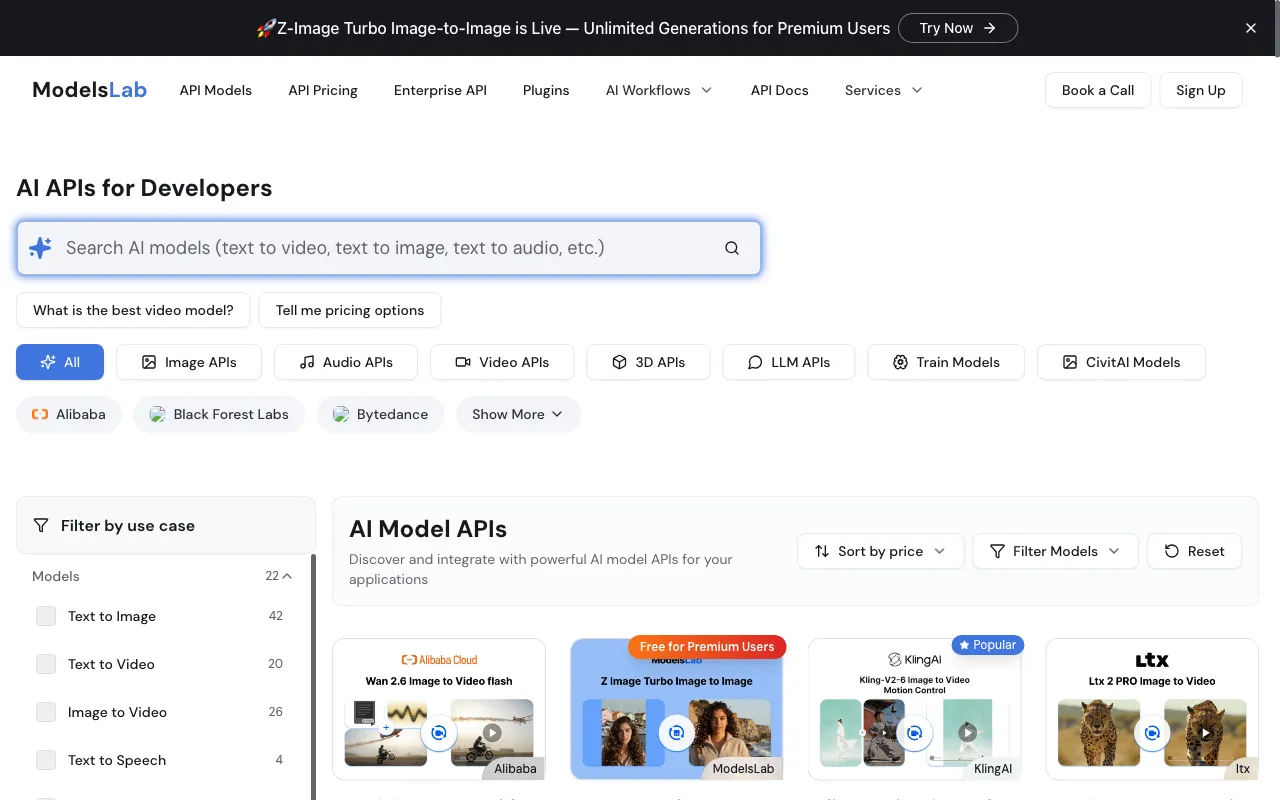 ModelsLab — preview screenshot
