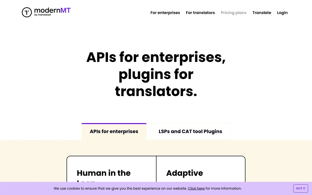 modernmt.com — pricing page