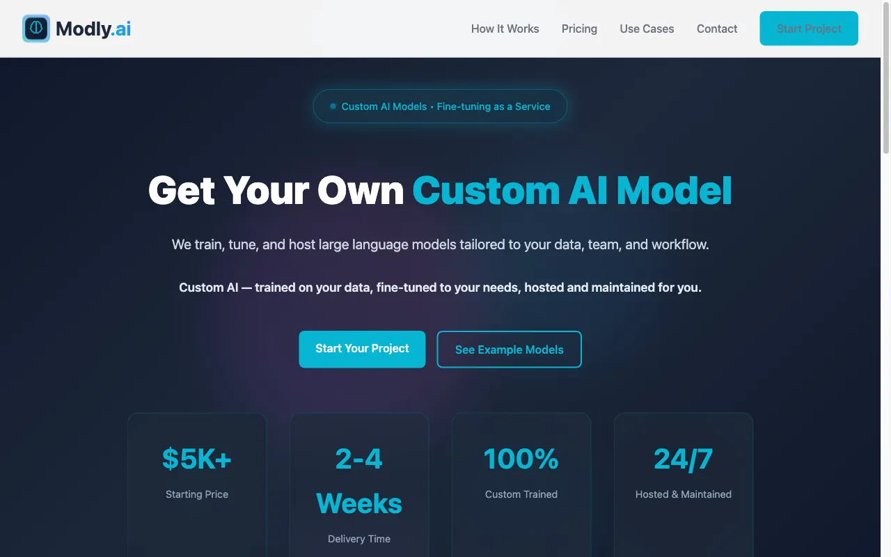 Modly — pricing page