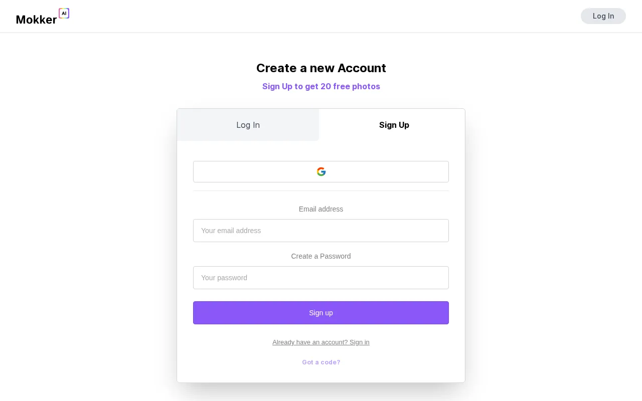 Mokker Instant — preview screenshot