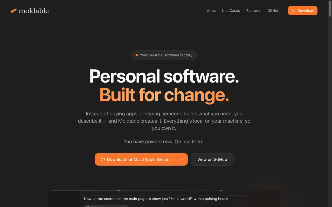 Moldable — preview screenshot
