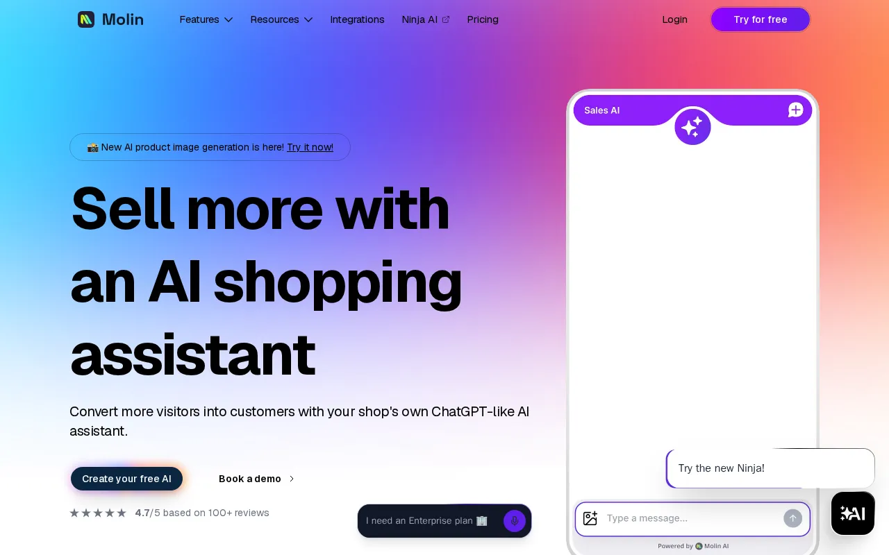 Molin AI — preview screenshot