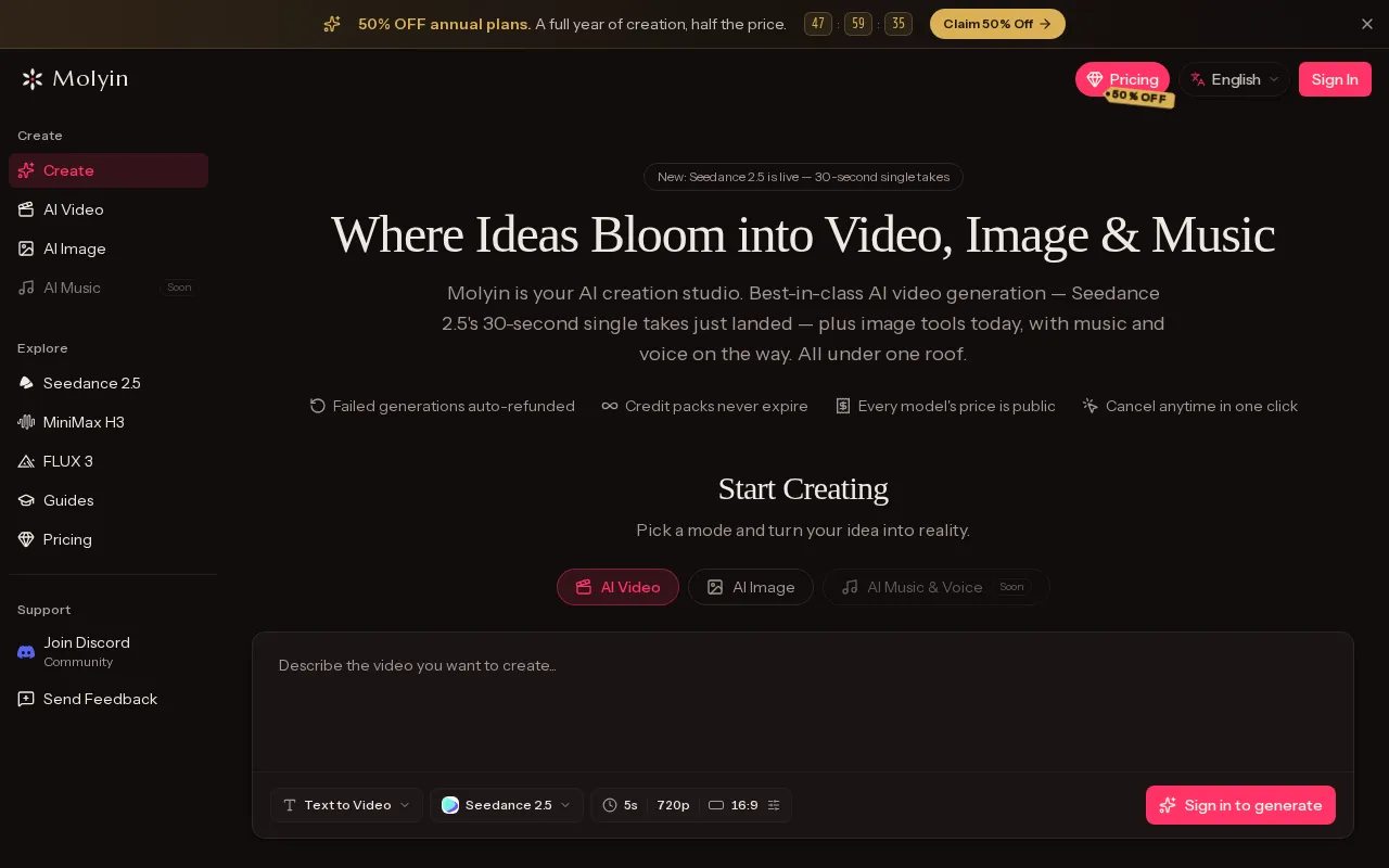 Molyin — preview screenshot
