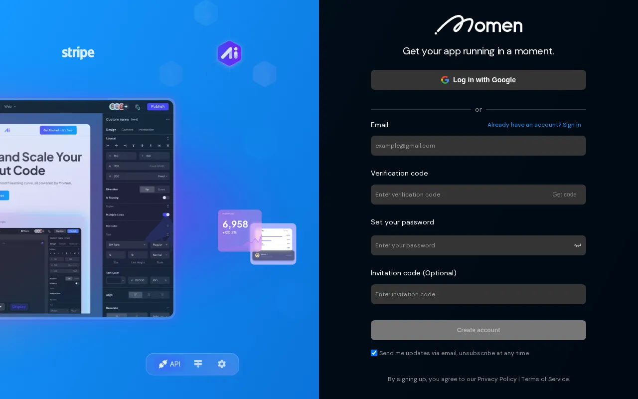 Momen — preview screenshot