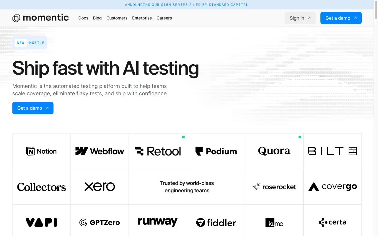 Momentic — preview screenshot