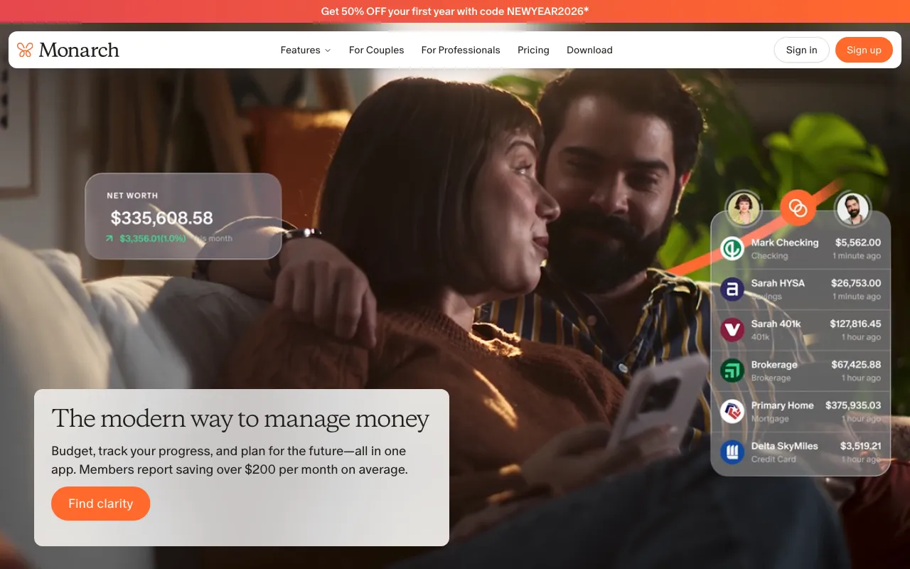 Monarch Money — preview screenshot