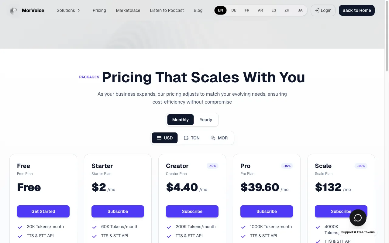 Mondial3D — pricing page