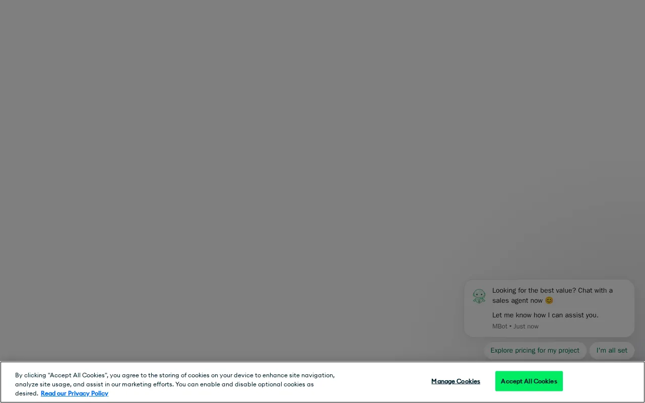 MongoDB — pricing page
