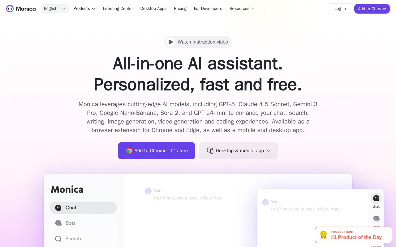 Monica — preview screenshot