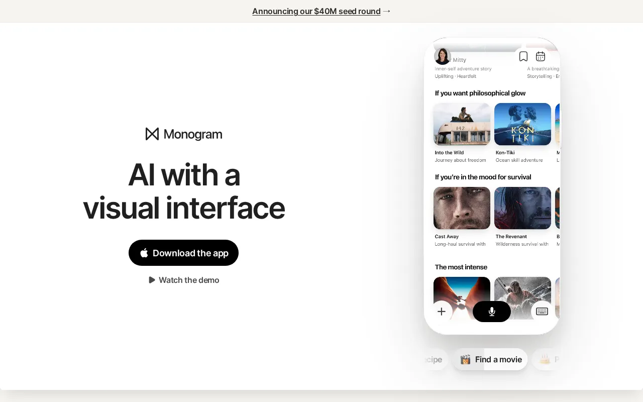 Monogram AI — preview screenshot