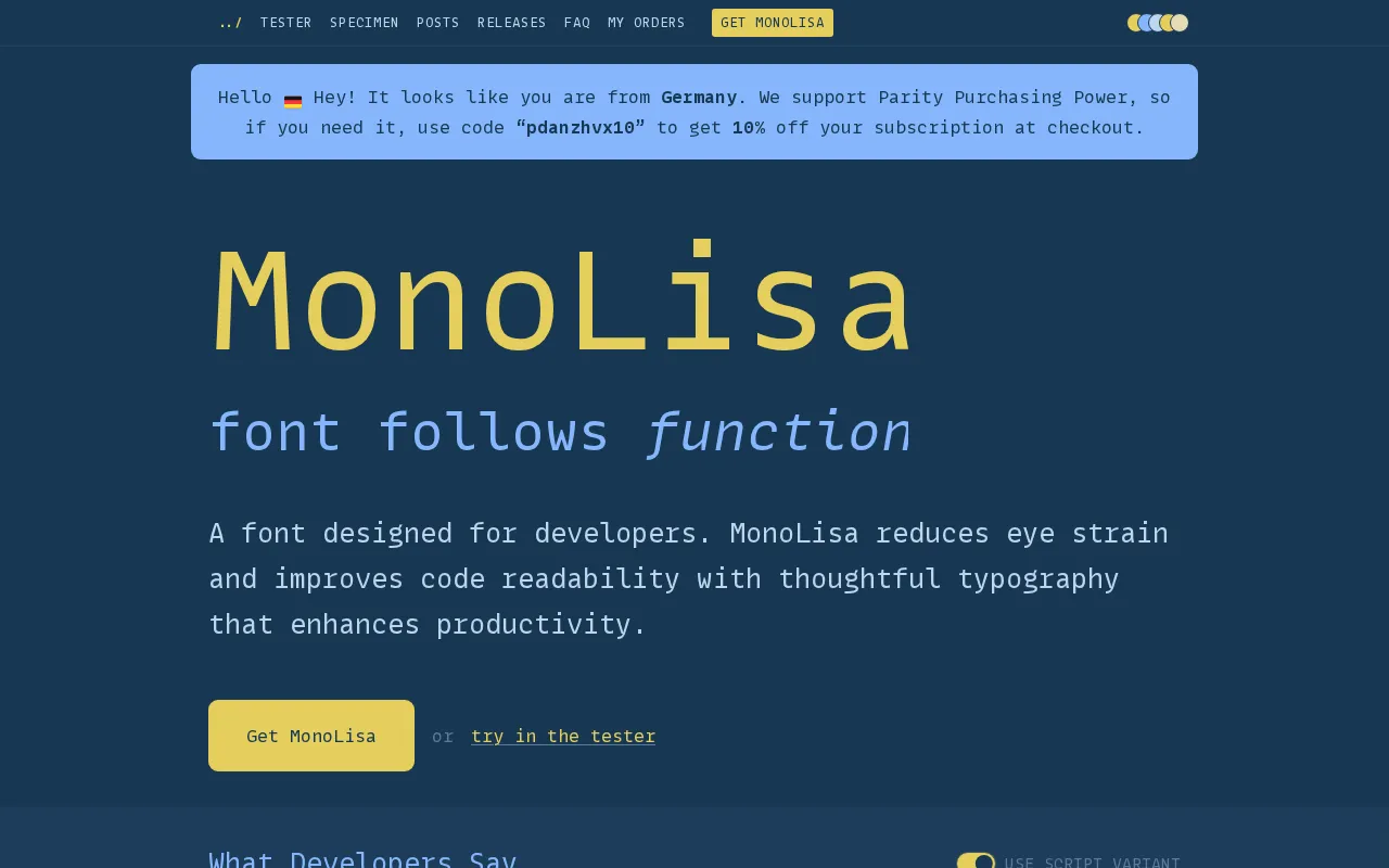 Monolisa — preview screenshot