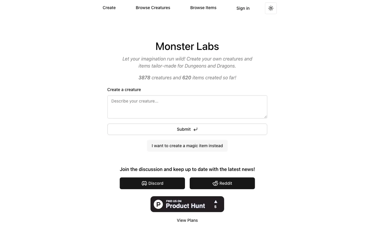 Monster Labs — preview screenshot