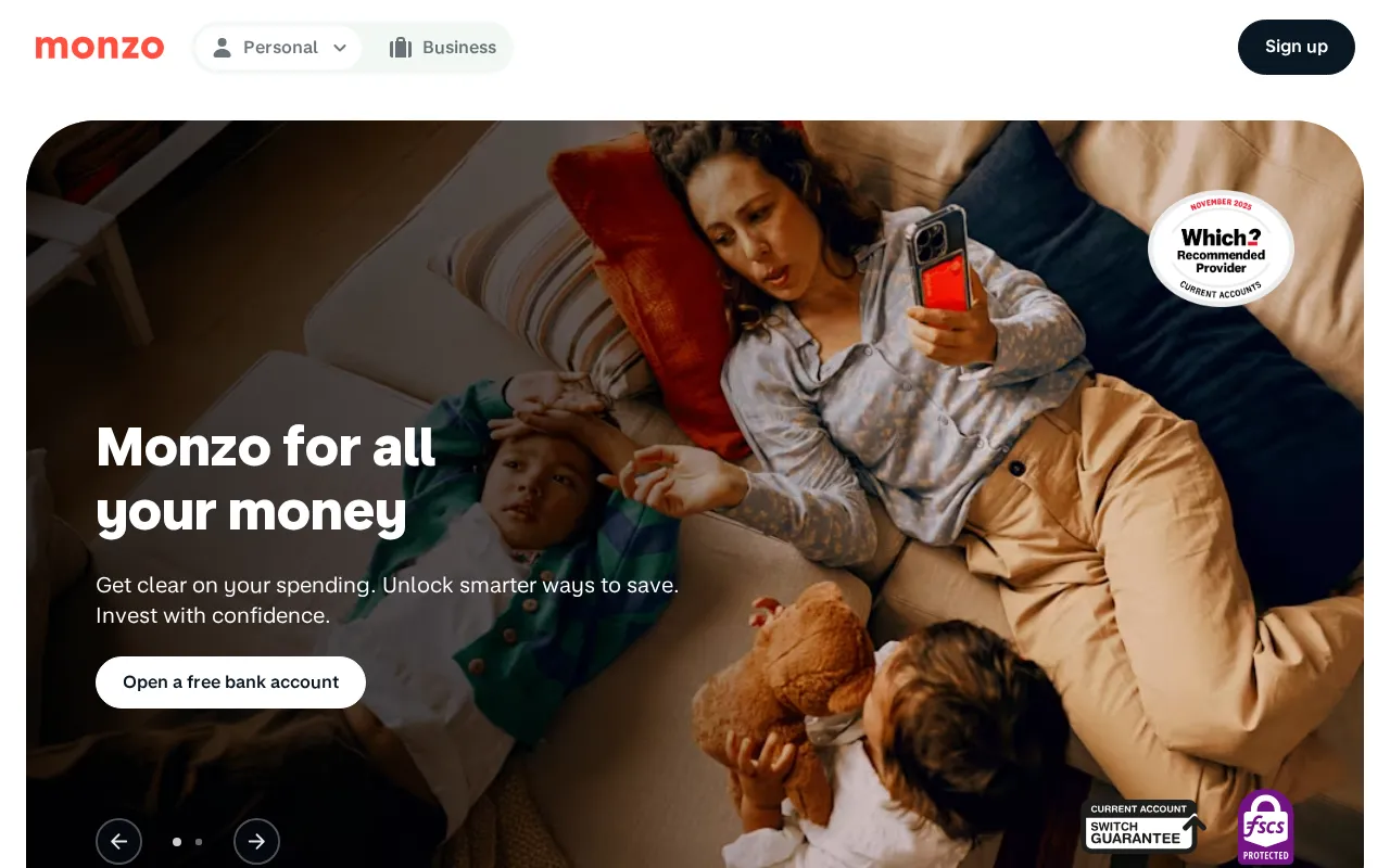 Monzo — preview screenshot