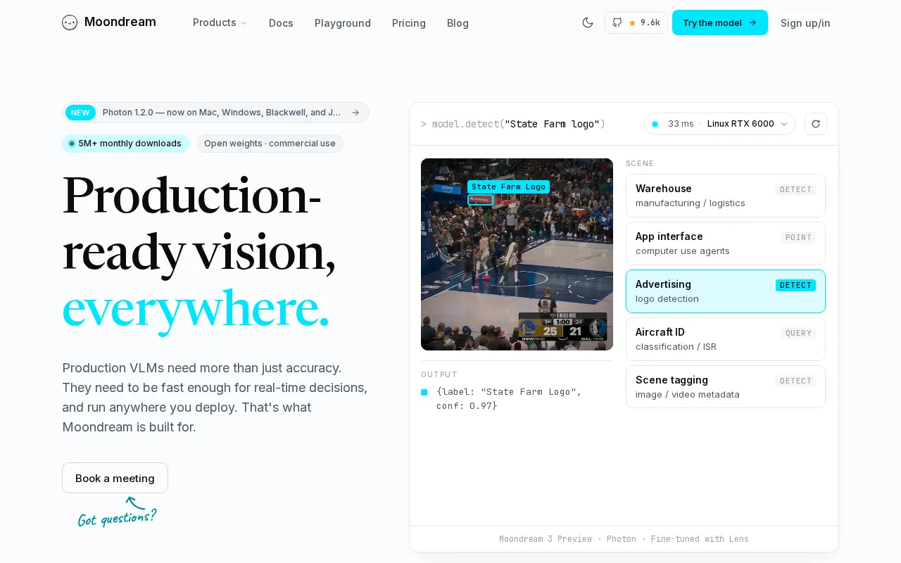 Moondream — preview screenshot