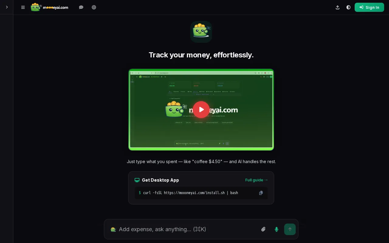 Moooney AI — preview screenshot