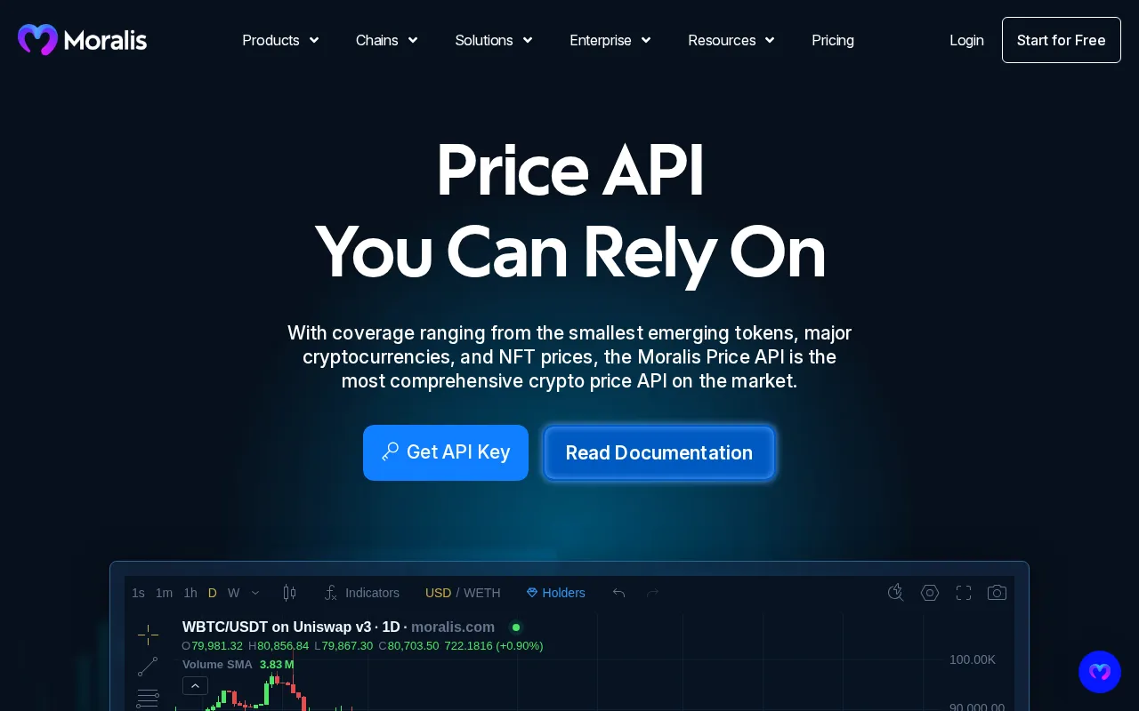 Moralis | Enterprise-Grade Web3 APIs — pricing page