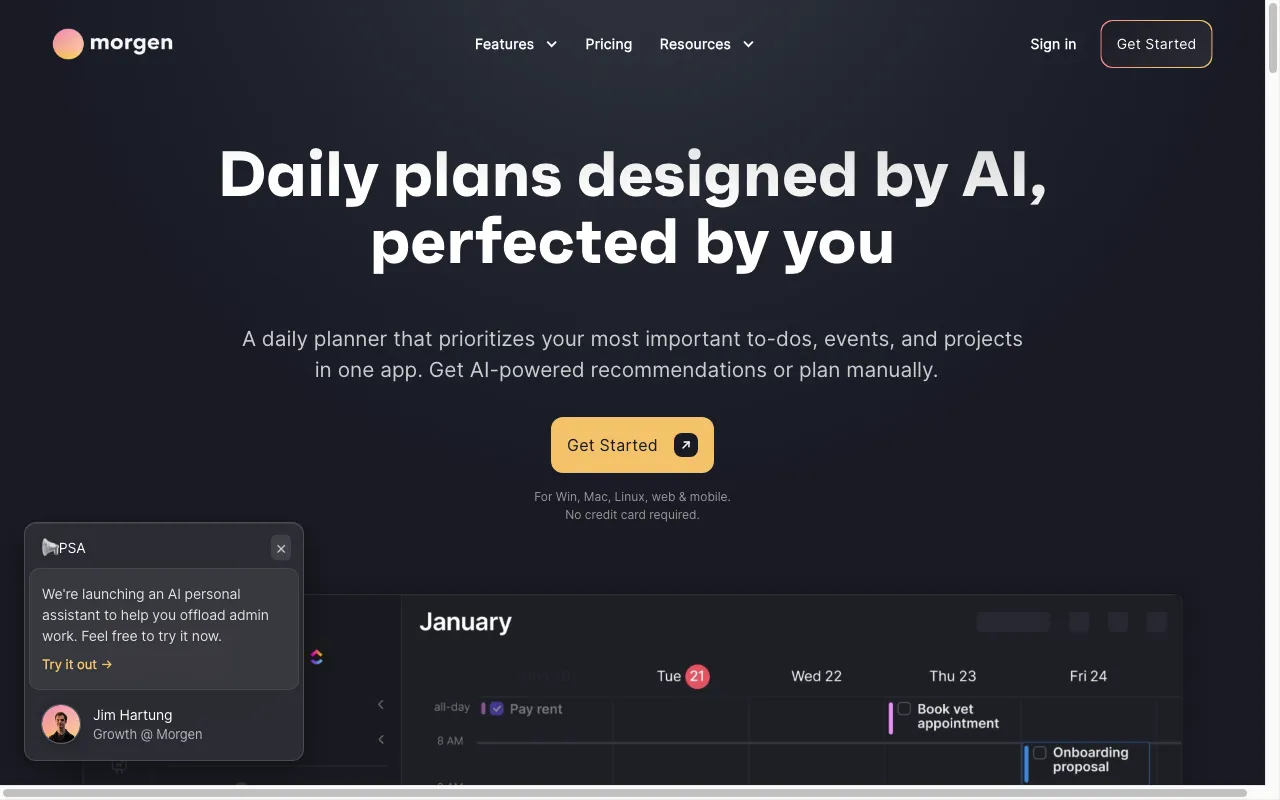 Morgen — preview screenshot