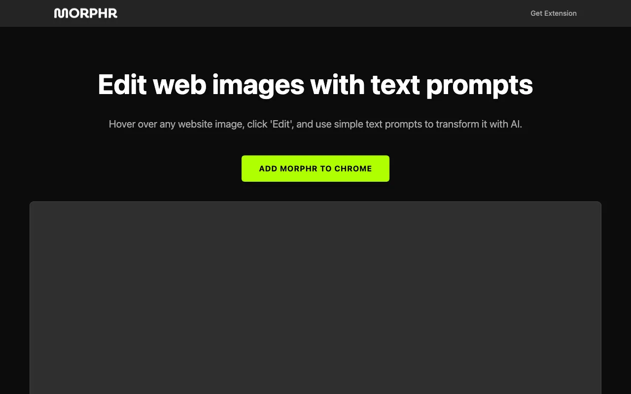 Morphr — preview screenshot