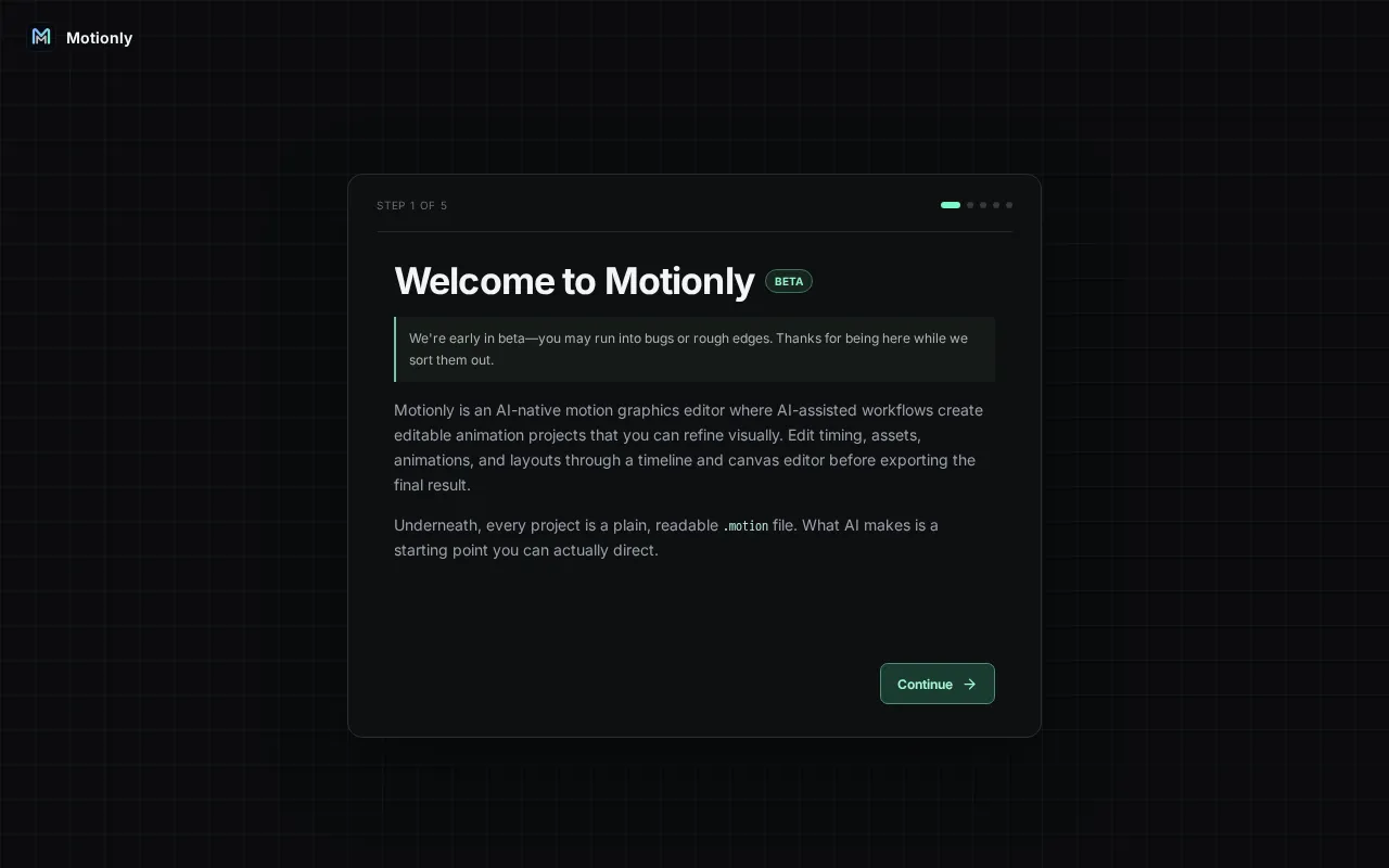 Motionly — preview screenshot