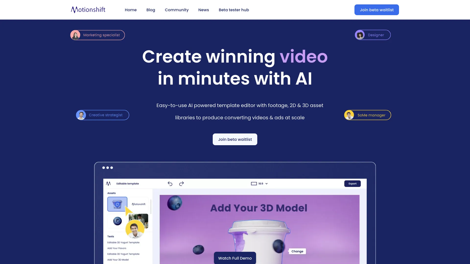 Motionshift — preview screenshot