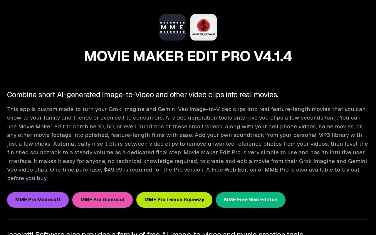 Movie Maker Edit — preview screenshot
