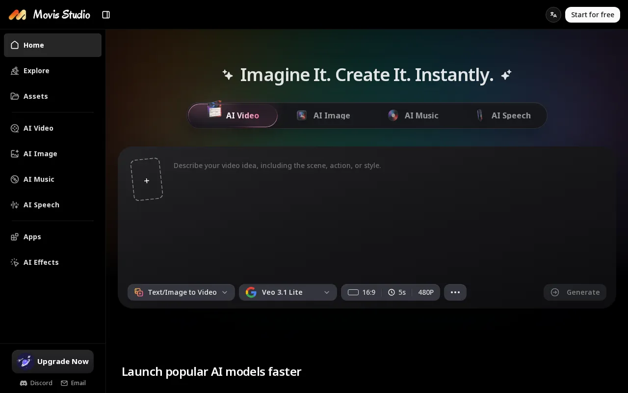 Movis Studio — preview screenshot