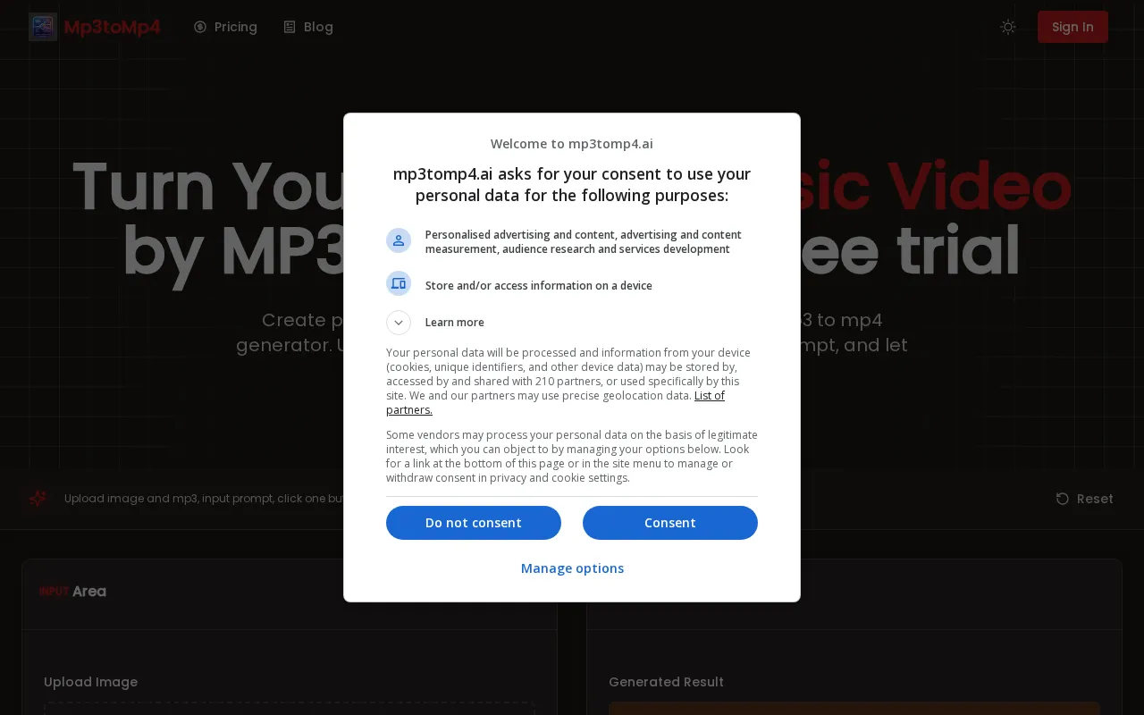 Mp3toMp4 — preview screenshot