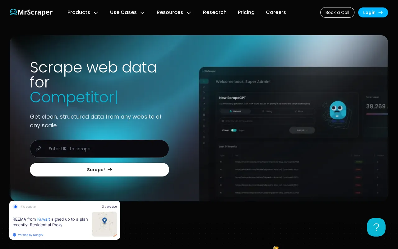 Mrscraper — preview screenshot