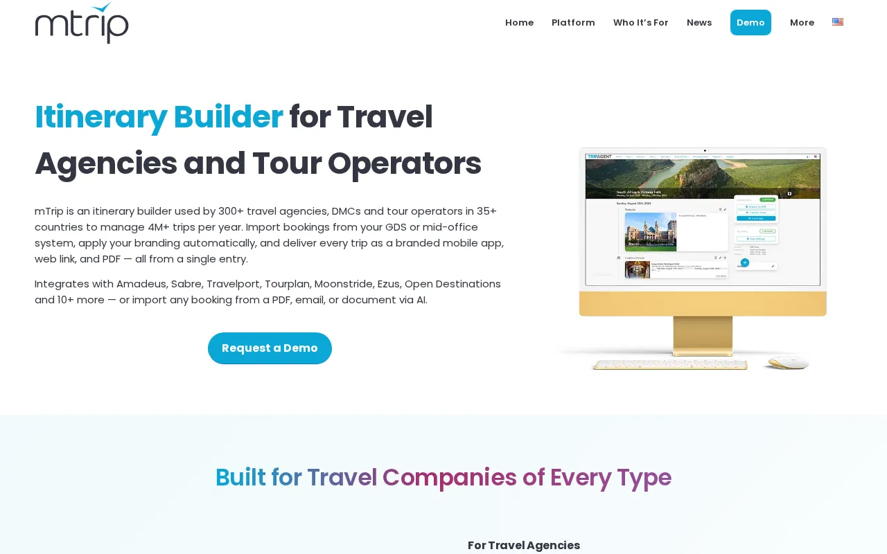 mTrip Itinerary Builder — preview screenshot