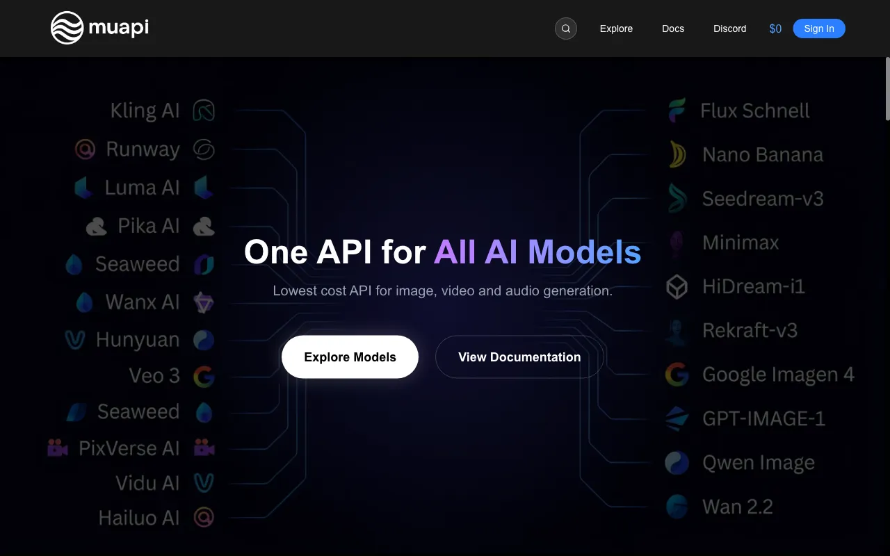 MuAPI — preview screenshot