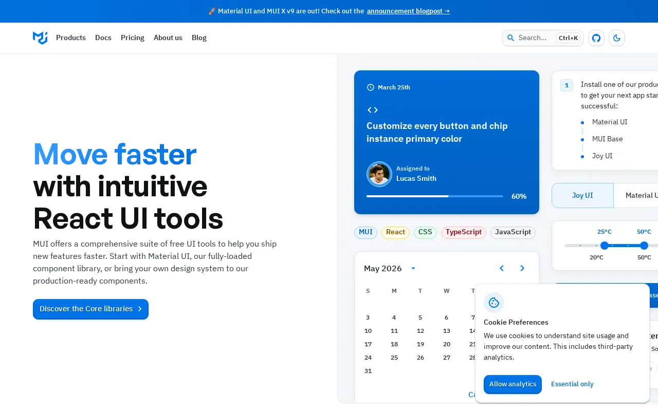 MUI — preview screenshot