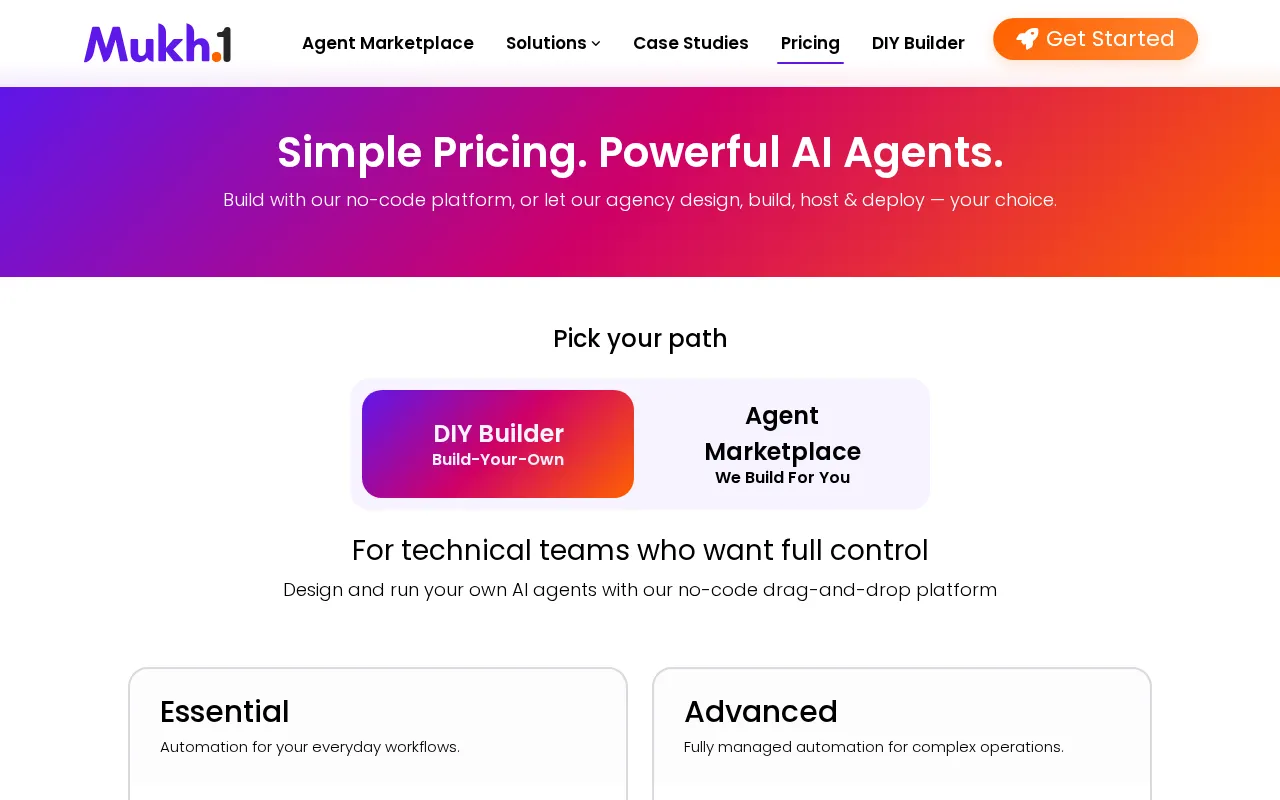Mukh.1 — pricing page