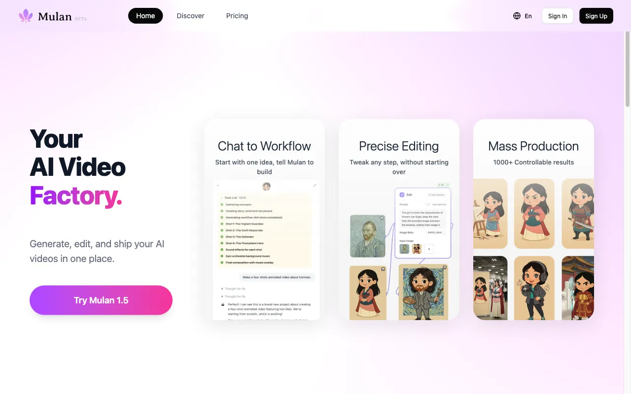 Mulan — preview screenshot