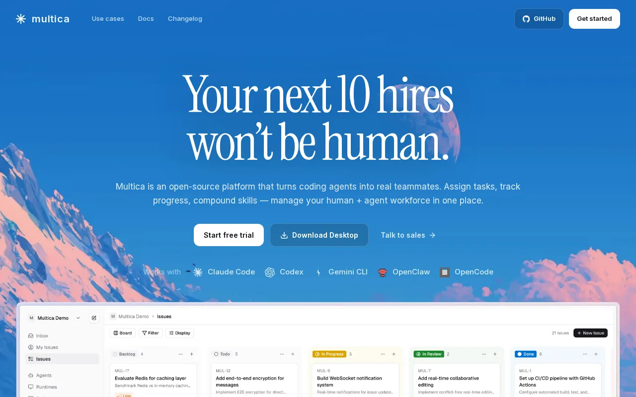 Multica AI — preview screenshot