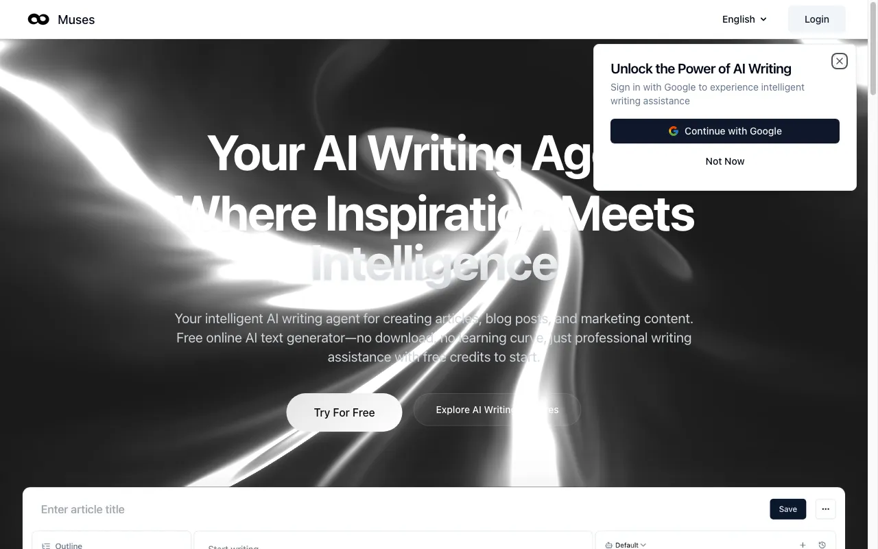Muses AI — preview screenshot