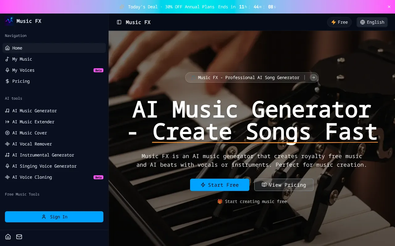 Music FX — preview screenshot