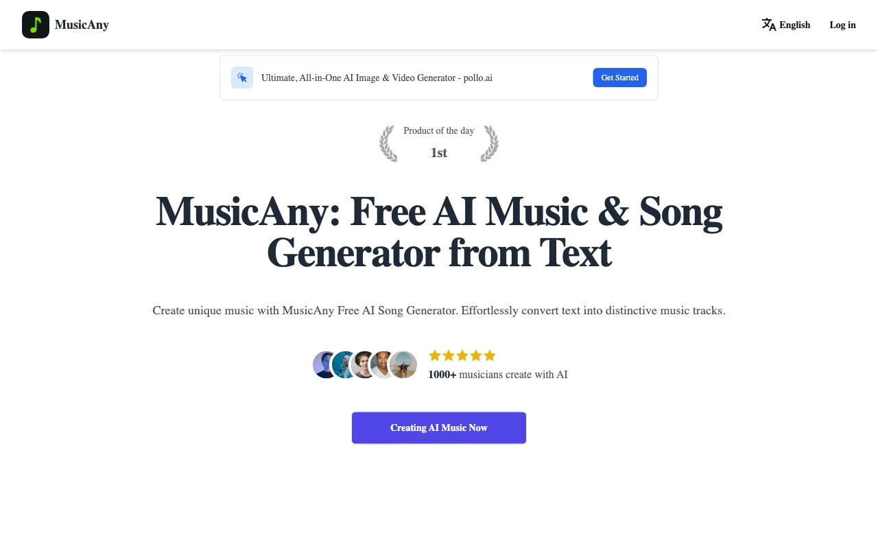 MusicAny — preview screenshot