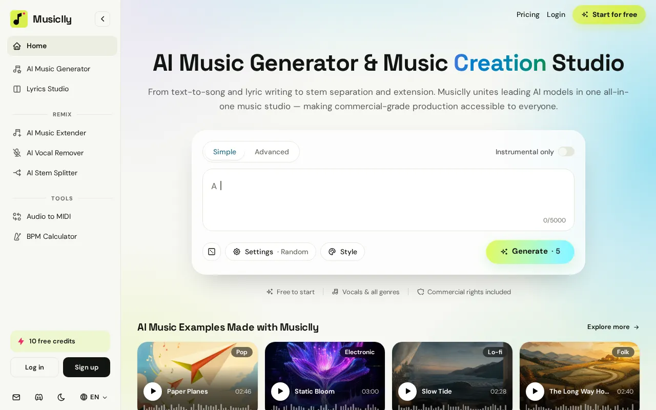 Musiclly — preview screenshot