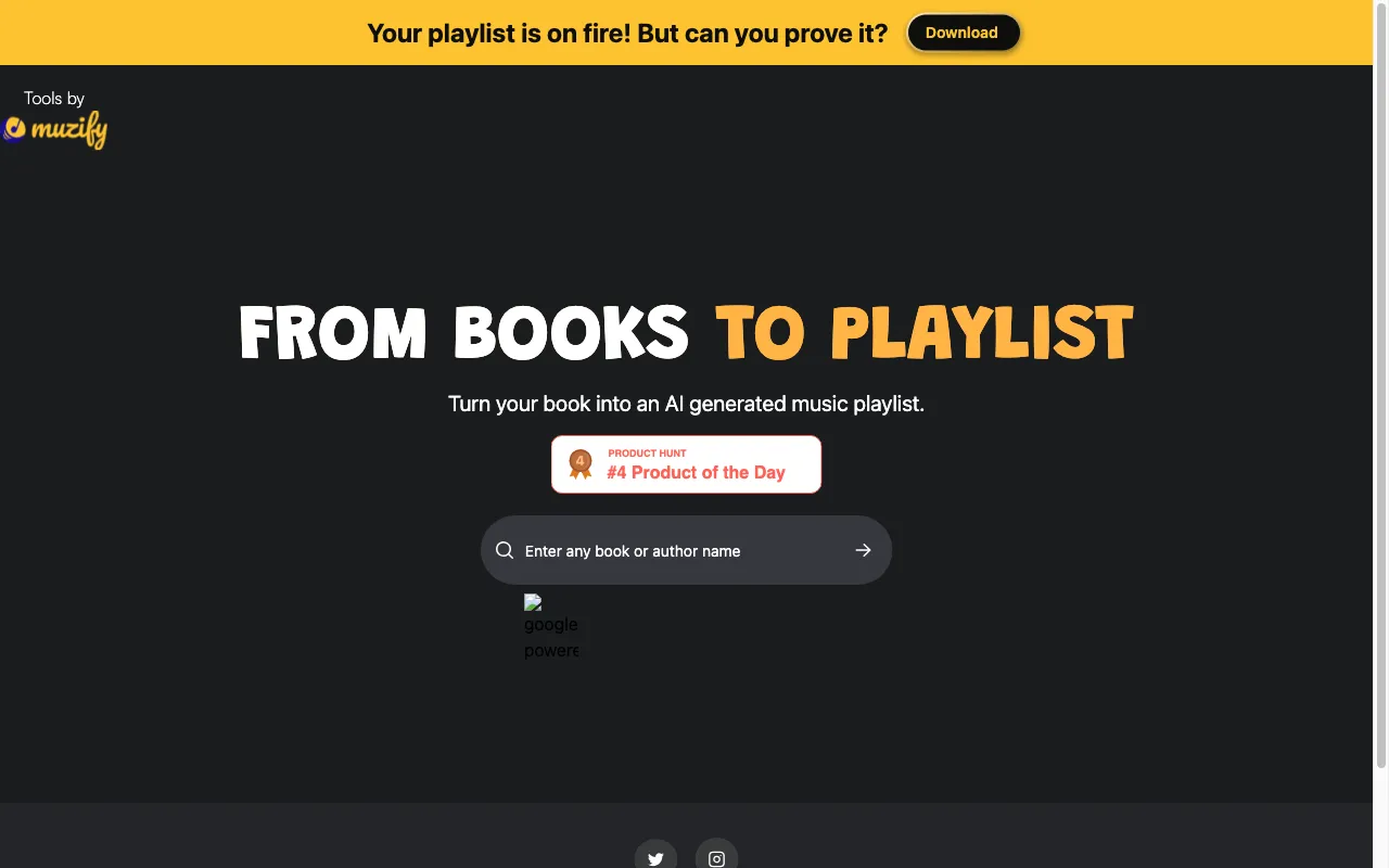 Muzify.ai — preview screenshot