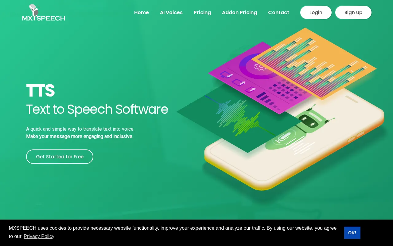 Mxspeech — preview screenshot