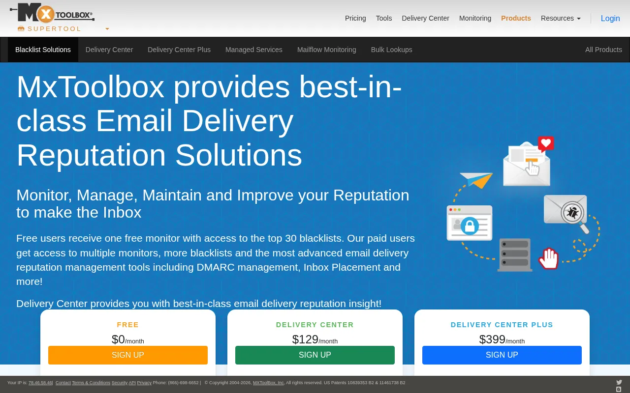 Mxtoolbox — pricing page