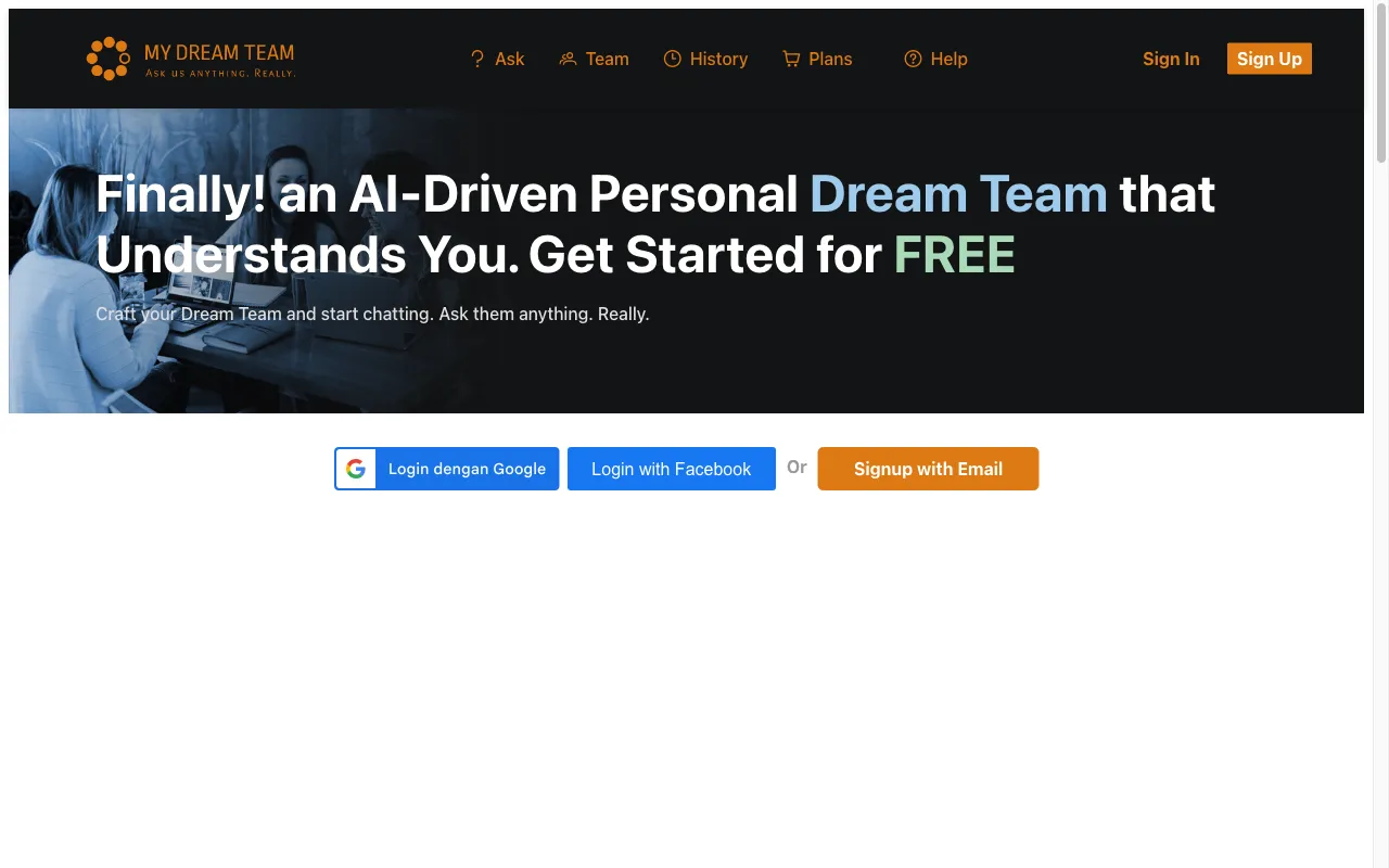 My Dream Team — preview screenshot