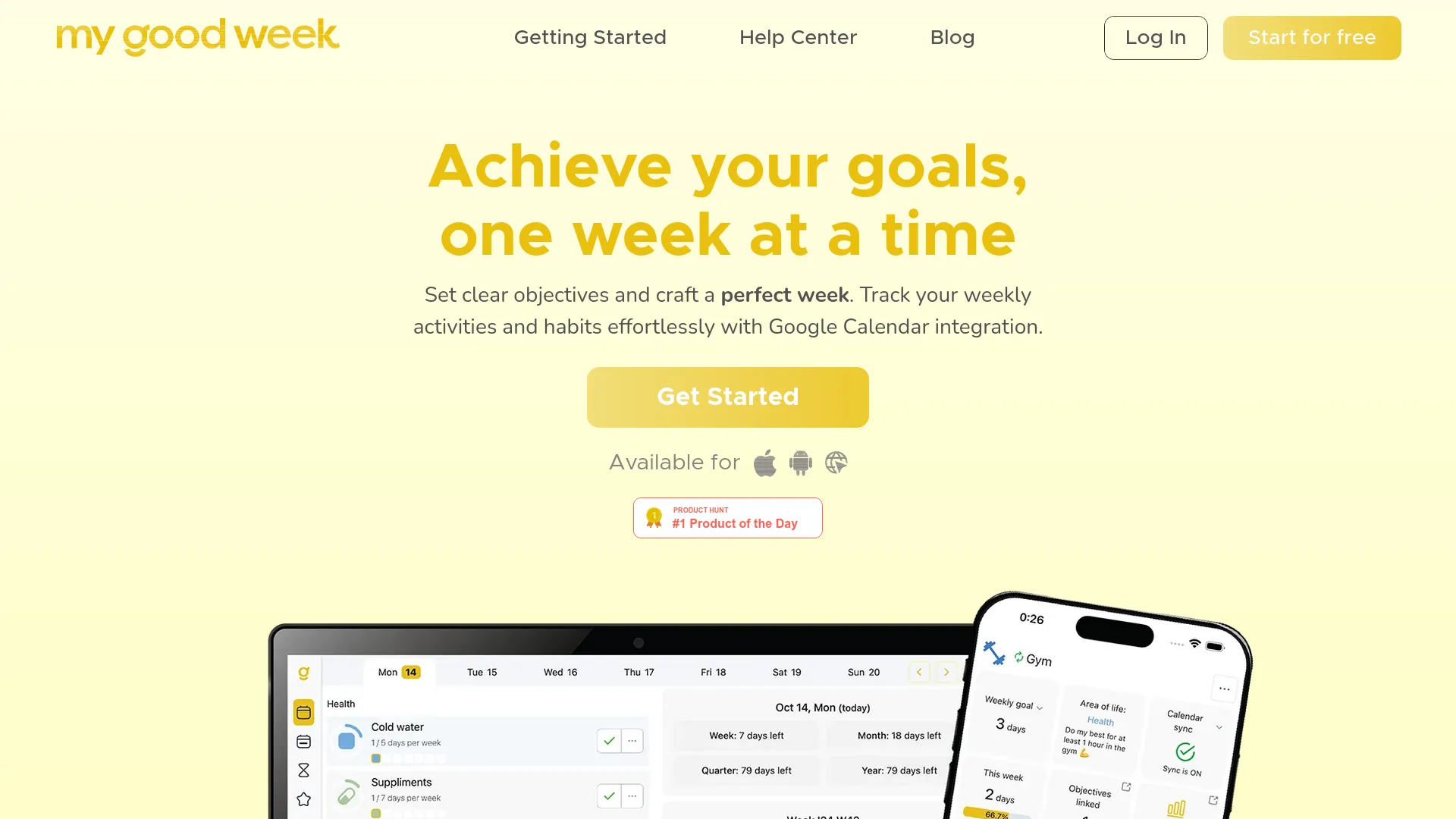 My Good Week — preview screenshot