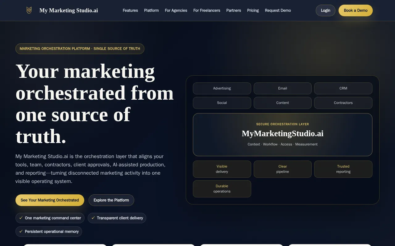 My Marketing Studio.ai — preview screenshot