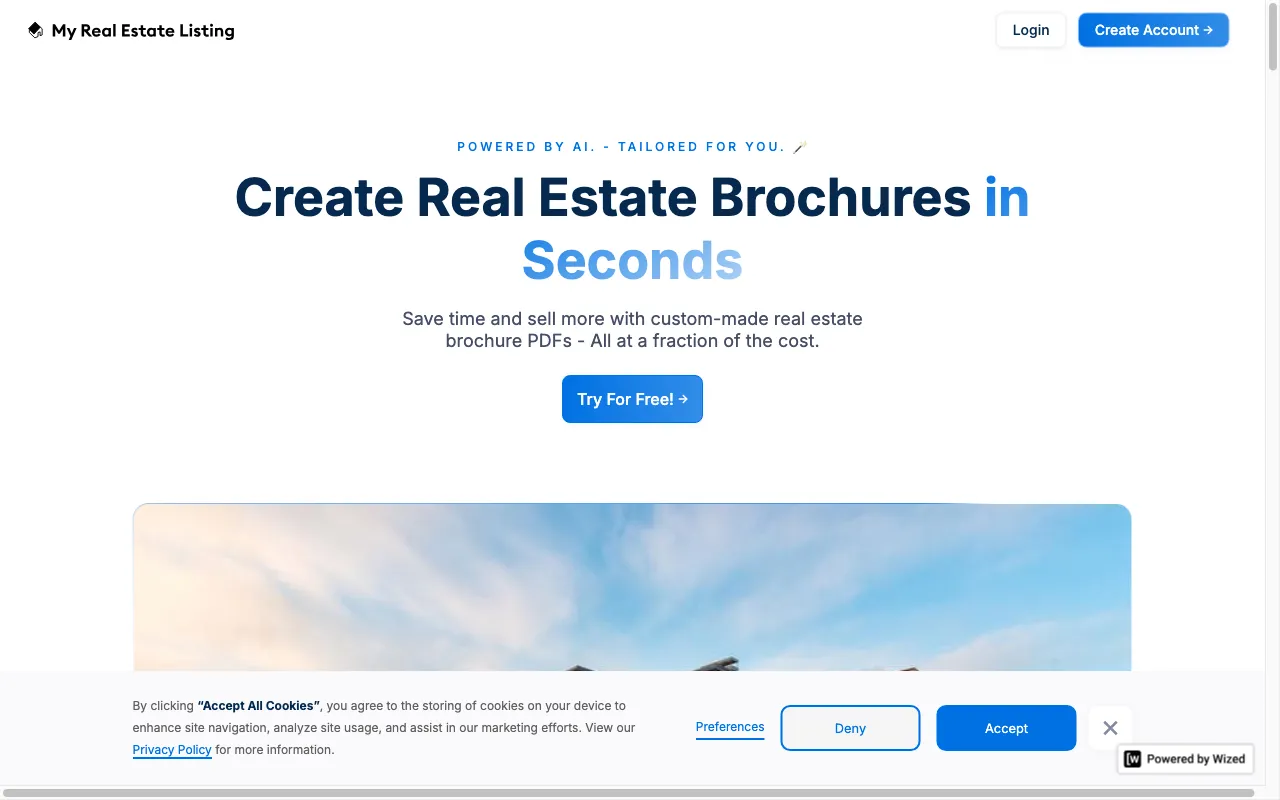 My Real Estate Listing — preview screenshot