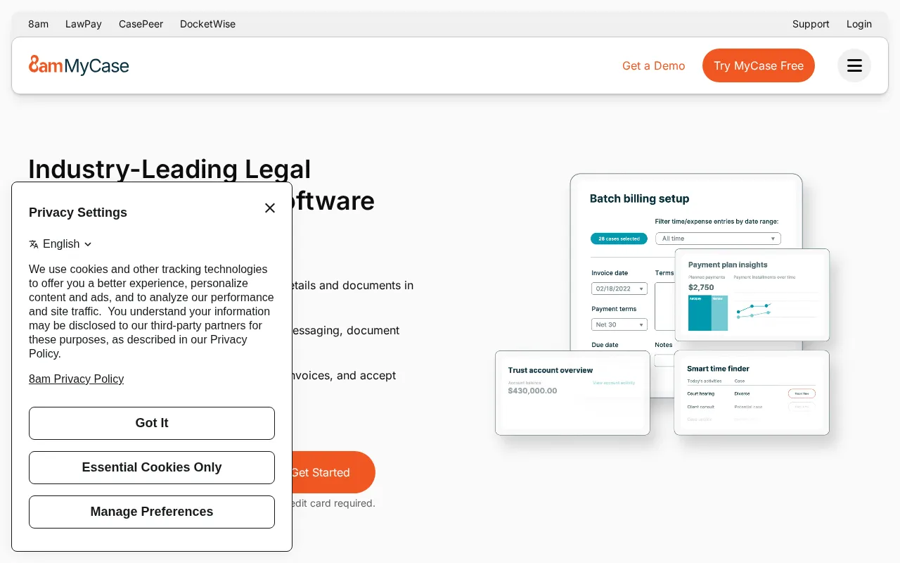 Mycase — preview screenshot